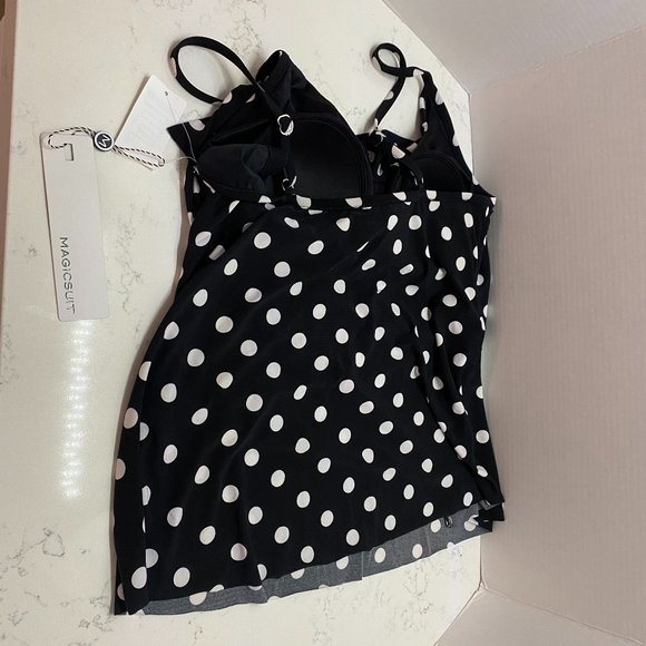 NWT Magicsuit Bang Chloe Dotted Tankini Top - Picture 2 of 5